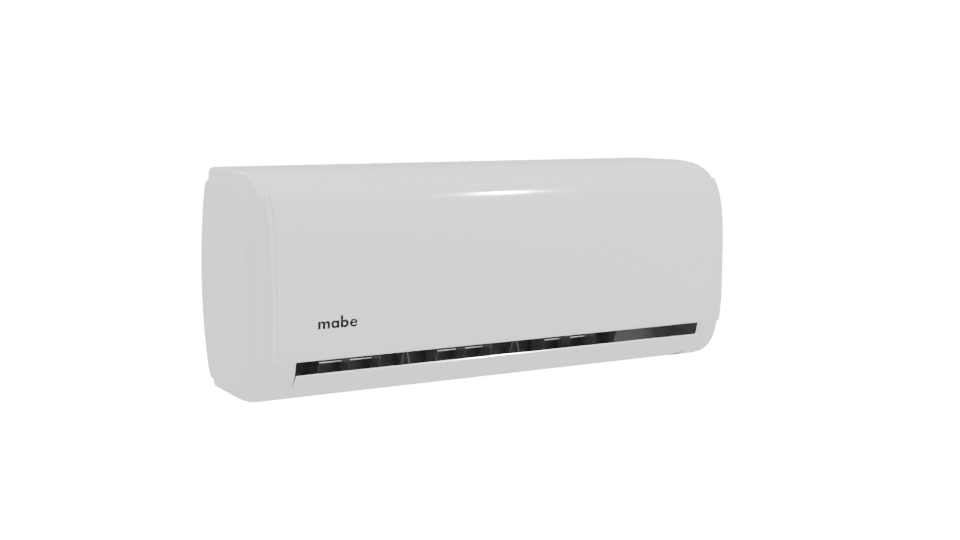 Sleek Modern Air Conditioner Model - Professional 3D Model Render 10