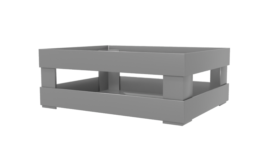 Stylish Minimalist Storage Crate 3D Model - Professional 3D Model Render 6