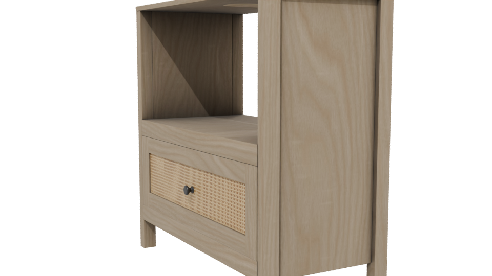 Contemporary Nightstand 3D Model - Professional 3D Model Render 13