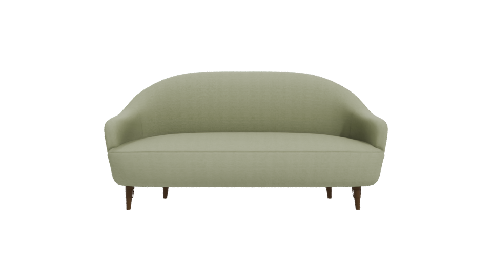 Stylish Green Fabric Sofa Model - Professional 3D Model Render 11