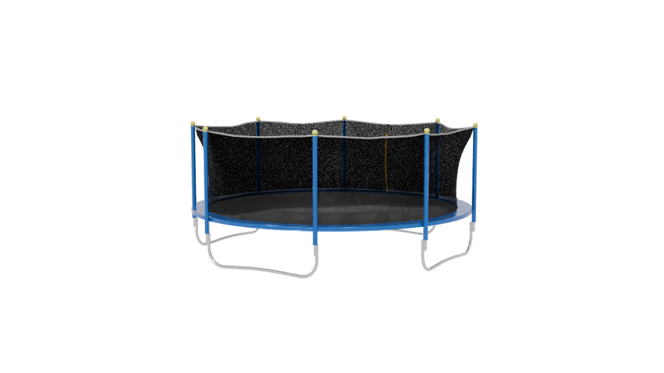 Round Jumping Trampoline Model - Professional 3D Model Render 6