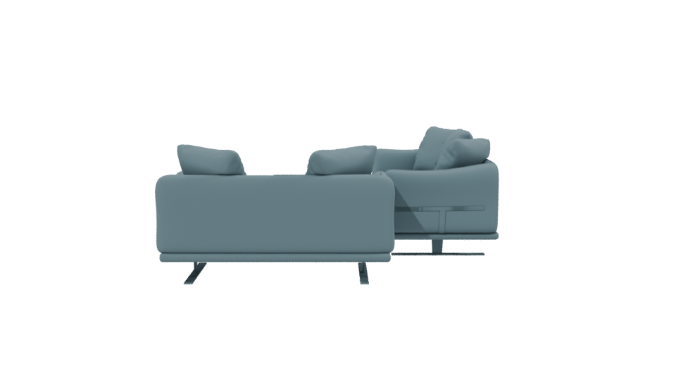 Stylish Modern Sectional Sofa 3D - Professional 3D Model Render 2
