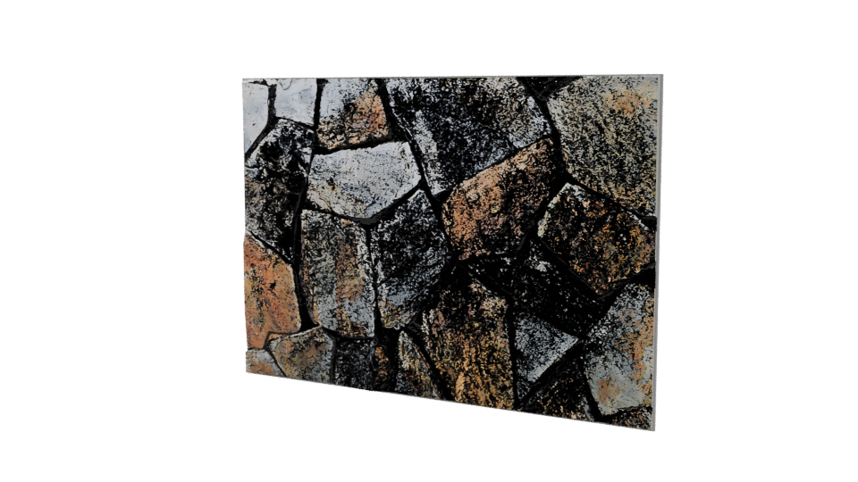 Realistic Stone Wall Texture 3D Model - Professional 3D Model Render 12