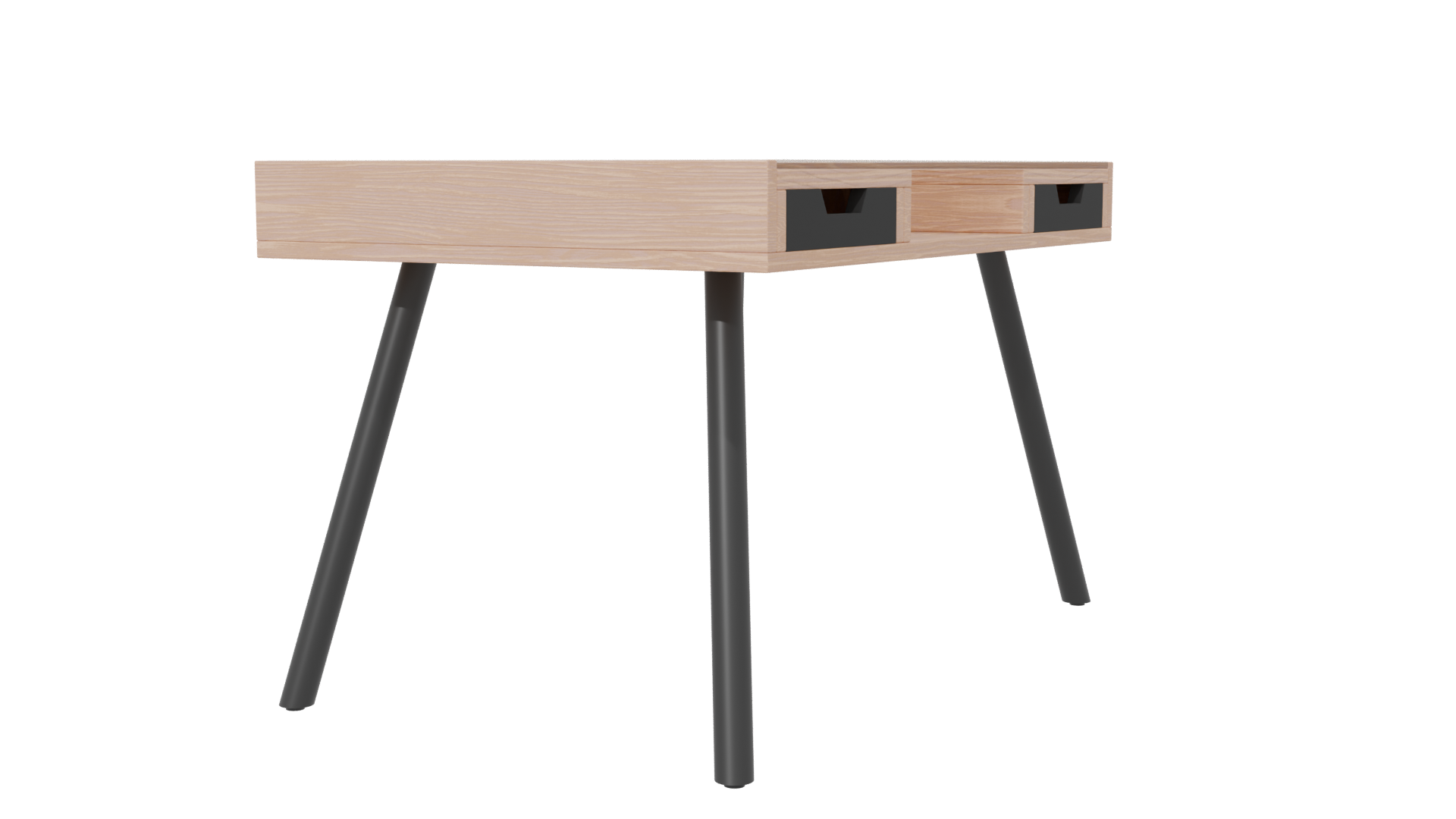 Minimalist Wooden Coffee Table 3D Model - Professional 3D Model Render 6