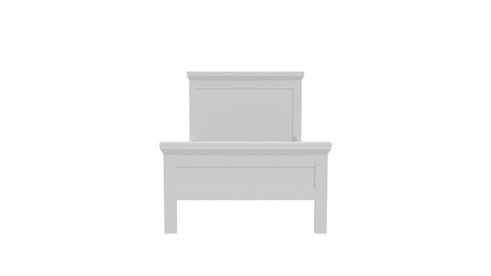 Elegant Bedroom Bed 3D Model - Professional 3D Model Render 11