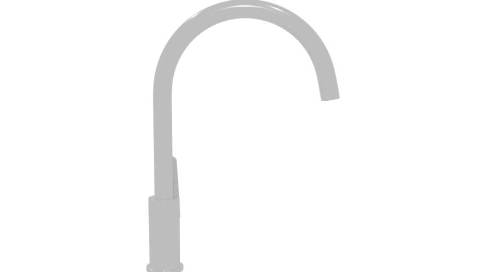 Sleek Modern Kitchen Faucet 3D Model - Professional 3D Model Render 5