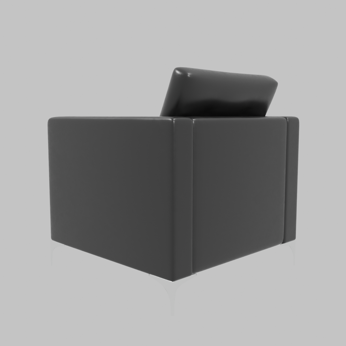 SOFA MARINA 1 CPO PU NEGRO