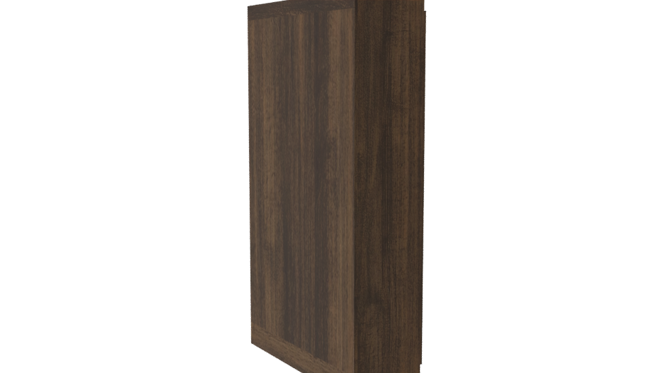 Stylish Wooden Wardrobe 3D Model - Professional 3D Model Render 7