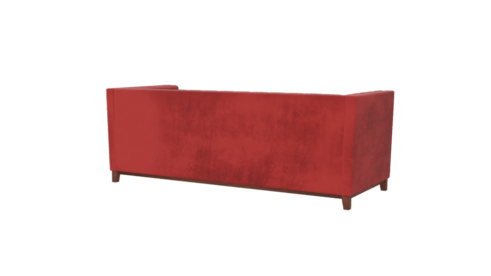 Elegant Velvet Sofa 3D Model - Professional 3D Model Render 6