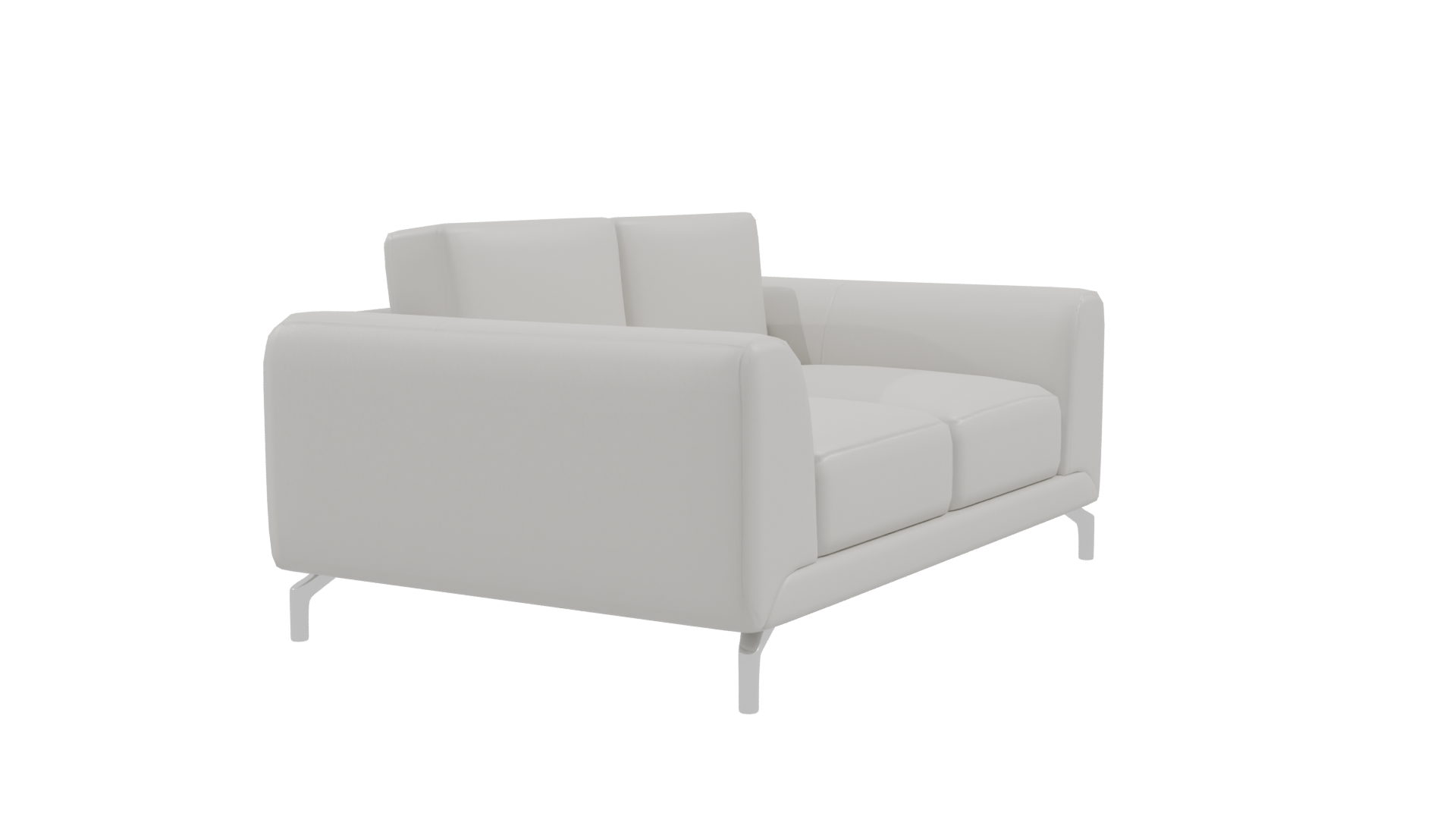Minimalist White Sofa 3D Model - Professional 3D Model Render 9