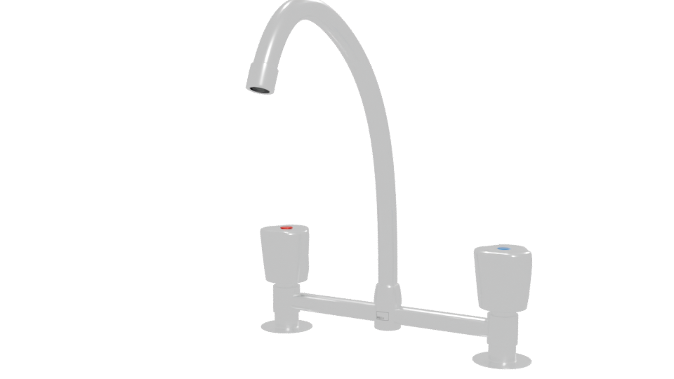 Stylish Kitchen Faucet Model - Professional 3D Model Render 12
