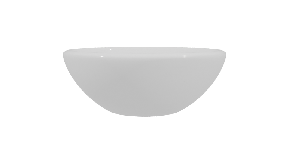 Stylish Modern Basin 3D Model - Professional 3D Model Render 3