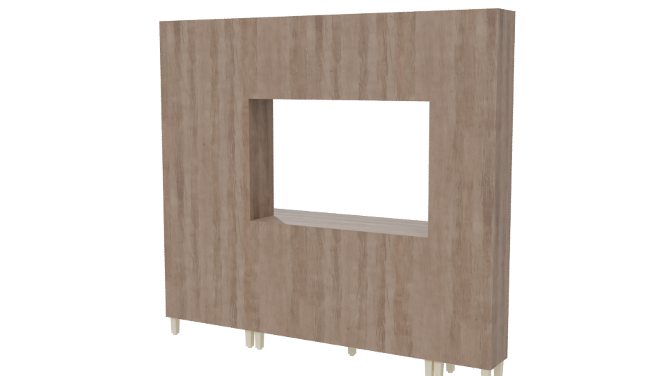 Stylish Modern Kitchen Cabinet Set - Professional 3D Model Render 6