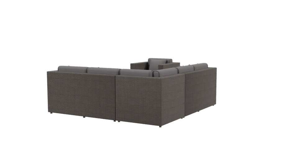 Stylish Outdoor Sofa Set 3D - Professional 3D Model Render 3