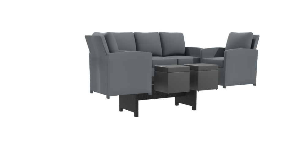 Stylish Outdoor Furniture Set 3D - Professional 3D Model Render 10