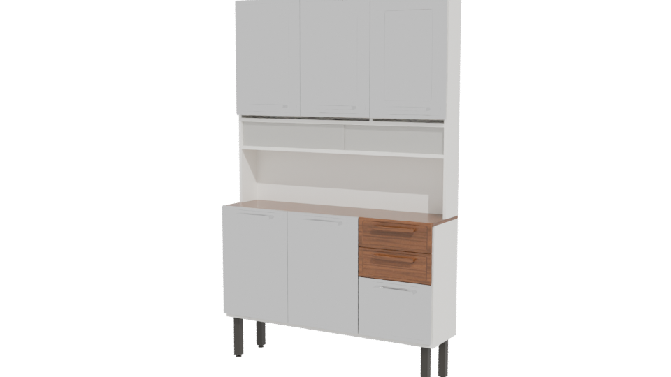 Modern Kitchen Cabinet 3D Model - Professional 3D Model Render 12