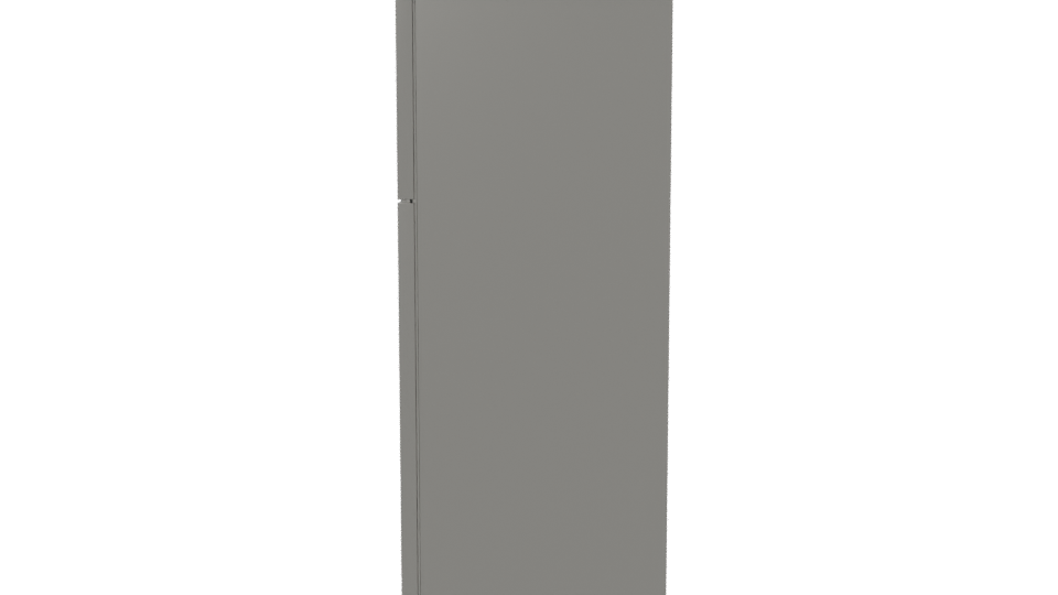 Sleek Stainless Steel Refrigerator 3D - Professional 3D Model Render 2