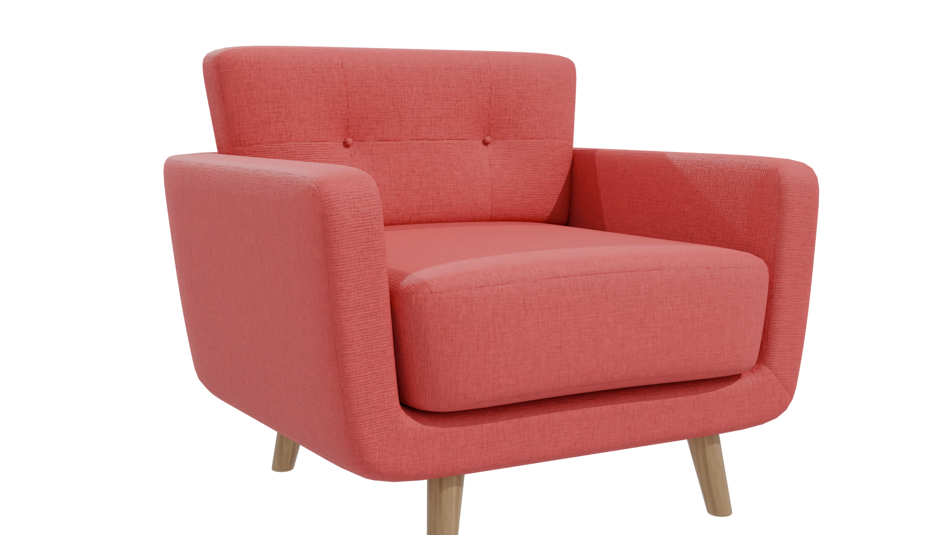 Stylish Modern Lounge Chair 3D - Professional 3D Model Render 10