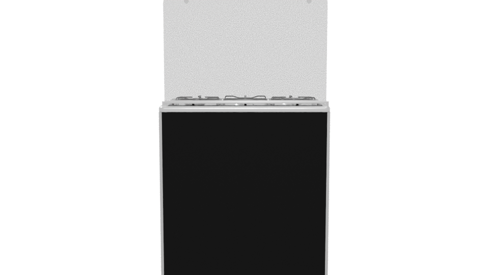 Stylish Gas Range Cooker Model - Professional 3D Model Render 5