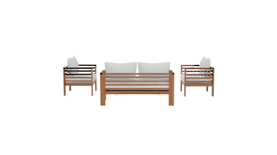 Stylish Outdoor Furniture Set 3D - Professional 3D Model Render 5