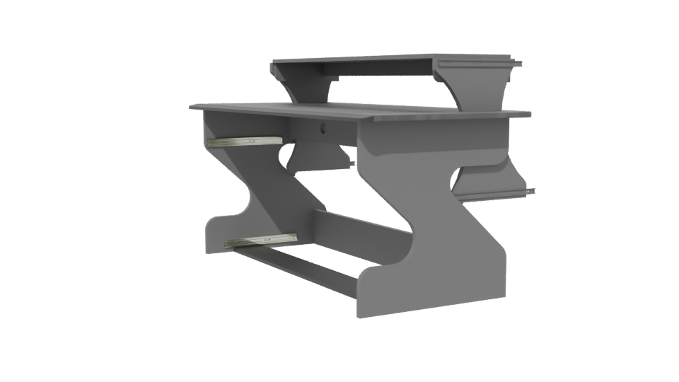 Sleek Modern Office Desk 3D Model - Professional 3D Model Render 13