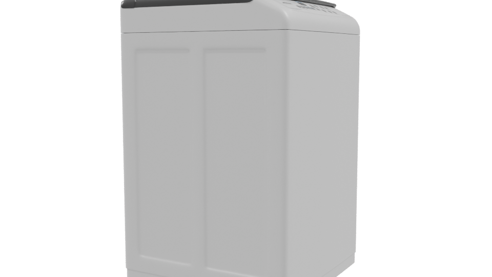 Compact Modern Washing Machine 3D - Professional 3D Model Render 9
