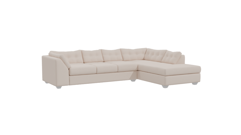 Elegant Sectional Sofa Model - Professional 3D Model Render 10