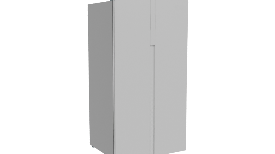 Sleek Modern Stainless Steel Refrigerator 3D Model - Professional 3D Model Render 10