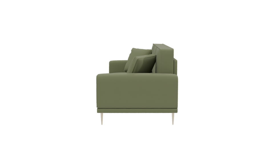 Modern Green Sofa 3D Model - Professional 3D Model Render 2