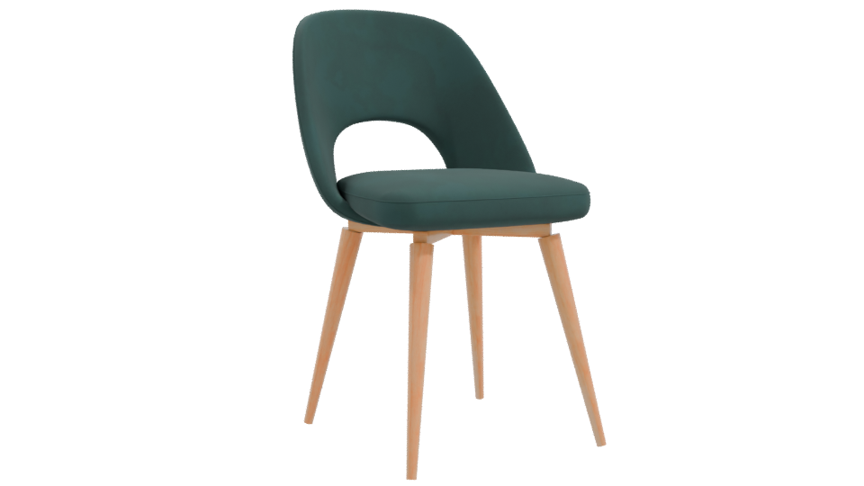 Stylish Modern Dining Chair 3D - Professional 3D Model Render 10