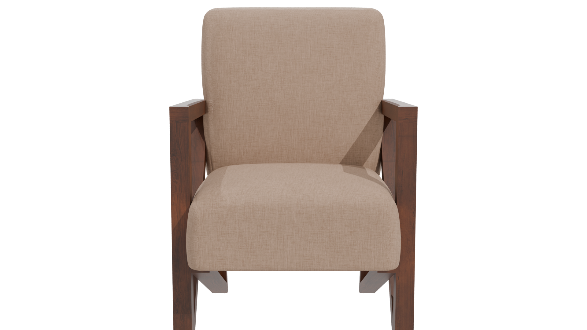 Minimalist Fabric Armchair Model - Professional 3D Model Render 26