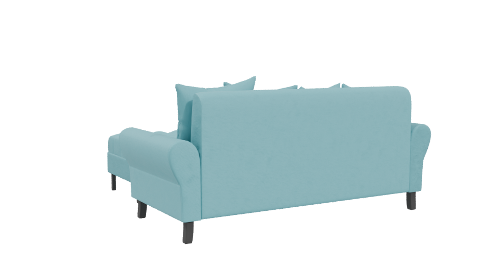 Stylish Modern L-Shaped Sofa 3D Model - Professional 3D Model Render 4