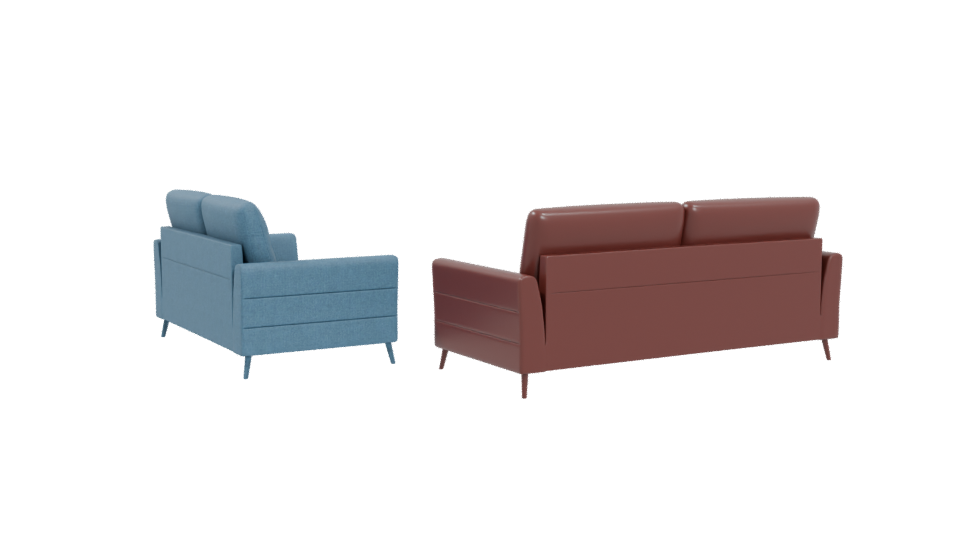 Contemporary Sofa Set 3D Model - Professional 3D Model Render 4