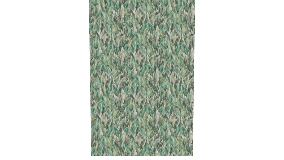 Stylized Leaf Pattern Texture - Professional 3D Model Render 5