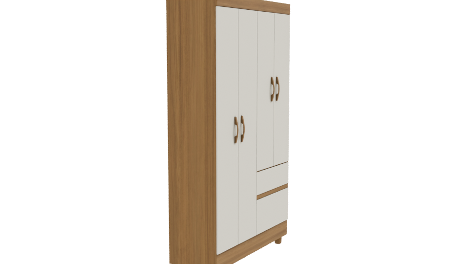Stylish Modern Wardrobe 3D - Professional 3D Model Render 9