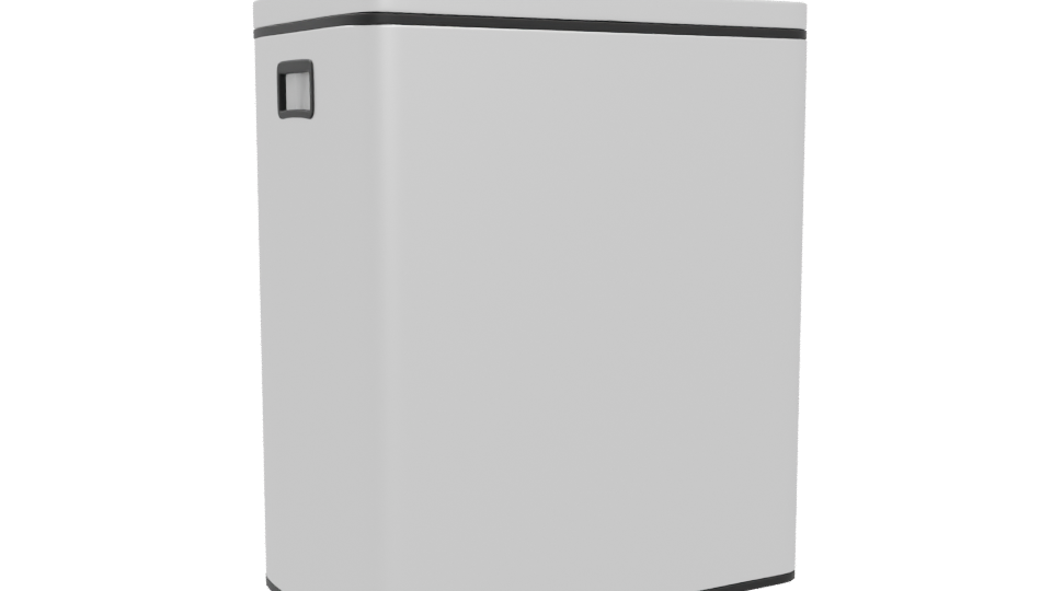 Modern Household Trash Bin 3D - Professional 3D Model Render 4
