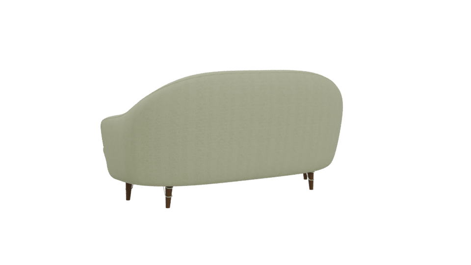 Stylish Green Fabric Sofa Model - Professional 3D Model Render 4