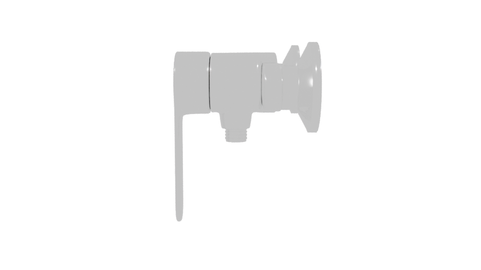 Stylish Wall-Mounted Faucet Model - Professional 3D Model Render 2