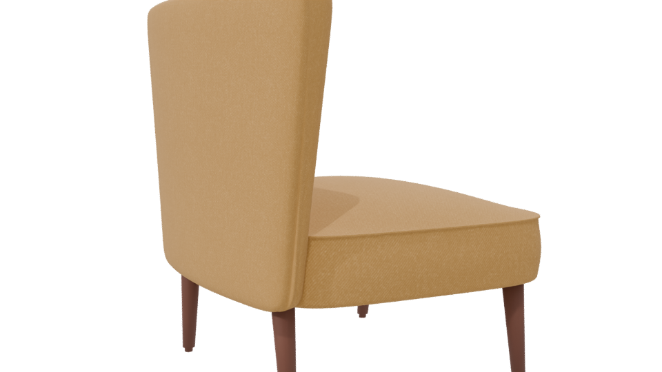 Stylish Modern Accent Chair 3D - Professional 3D Model Render 7