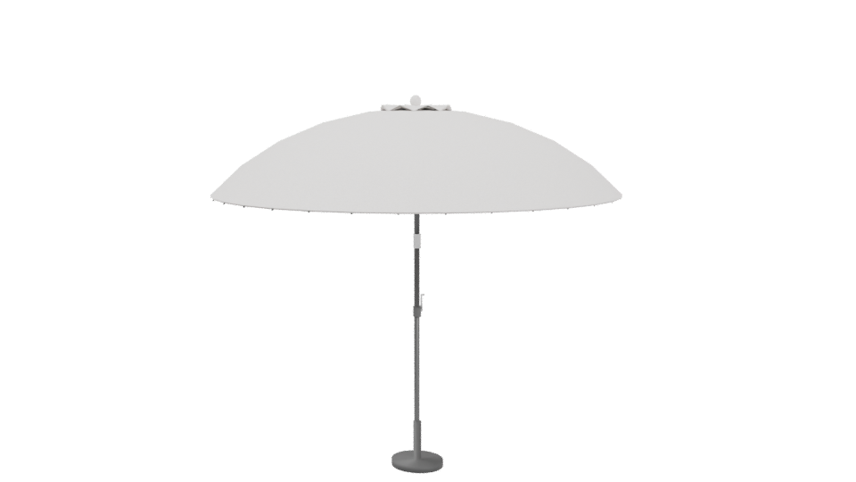 Stylish Outdoor Umbrella Model - Professional 3D Model Render 4
