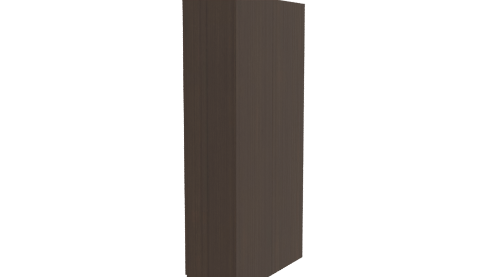 Stylish Wooden Wardrobe 3D Model - Professional 3D Model Render 3