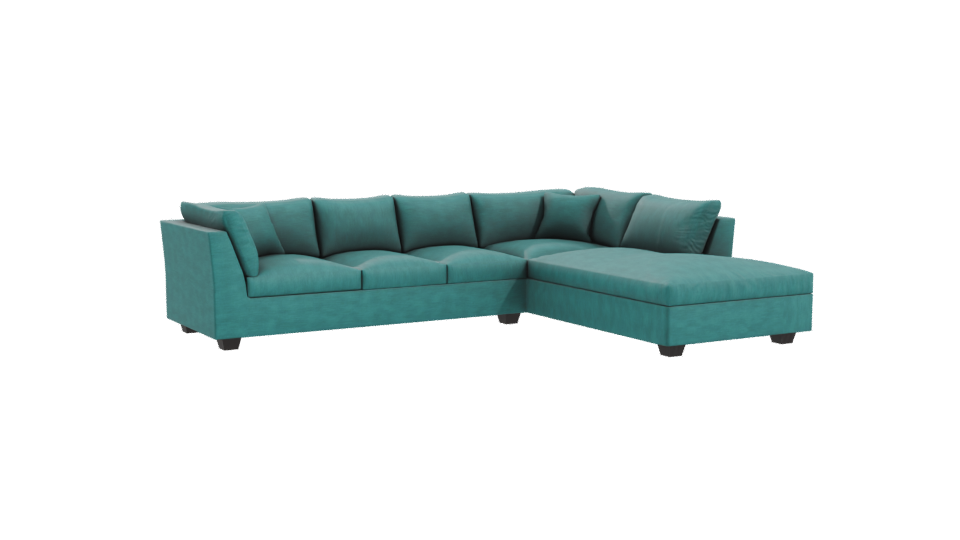 Elegant Modern Sectional Sofa 3D - Professional 3D Model Render 10