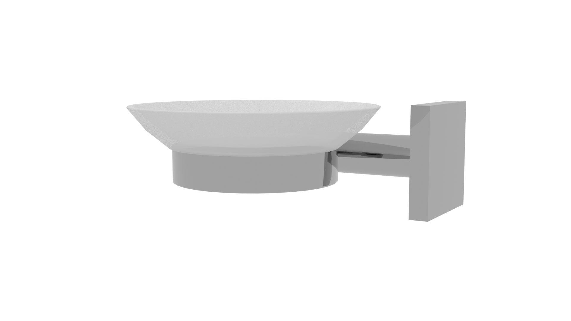Modern Wall-Mounted Dish Holder - Professional 3D Model Render 6