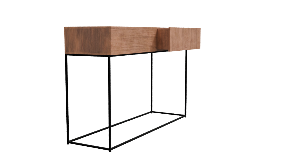 Stylish Minimalist Console Table 3D - Professional 3D Model Render 9