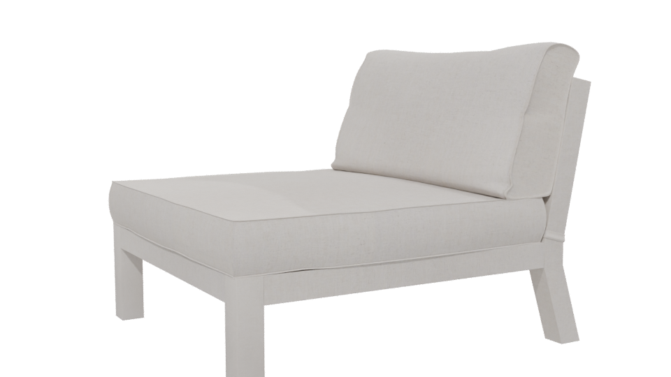 Elegant Minimalist Lounge Chair 3D Model - Professional 3D Model Render 13