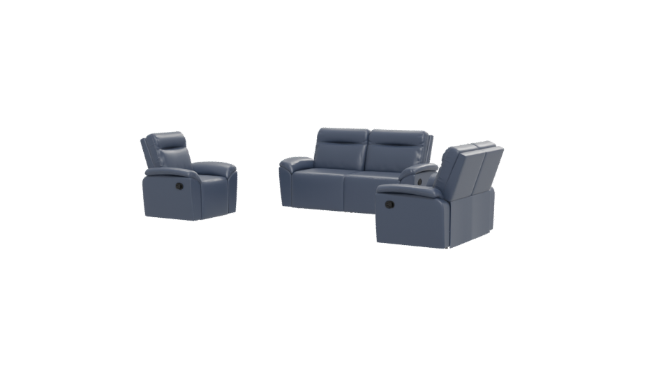 SALA 321 Reclining Sofa Set 3D - Professional 3D Model Render 12