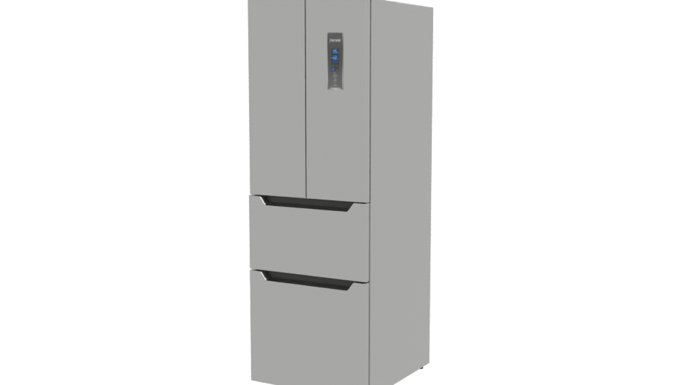Sleek Stainless Steel Refrigerator 3D - Professional 3D Model Render 12