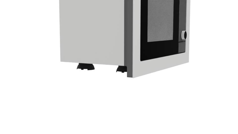 Sleek Modern Microwave Oven 3D Model - Professional 3D Model Render 9