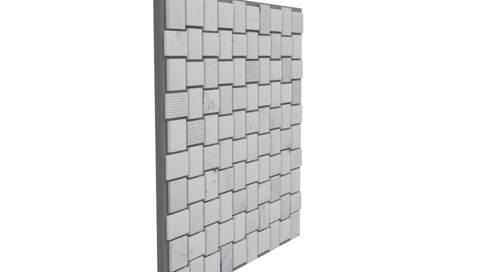 Mosaic Stone Tile 3D Model - Professional 3D Model Render 9