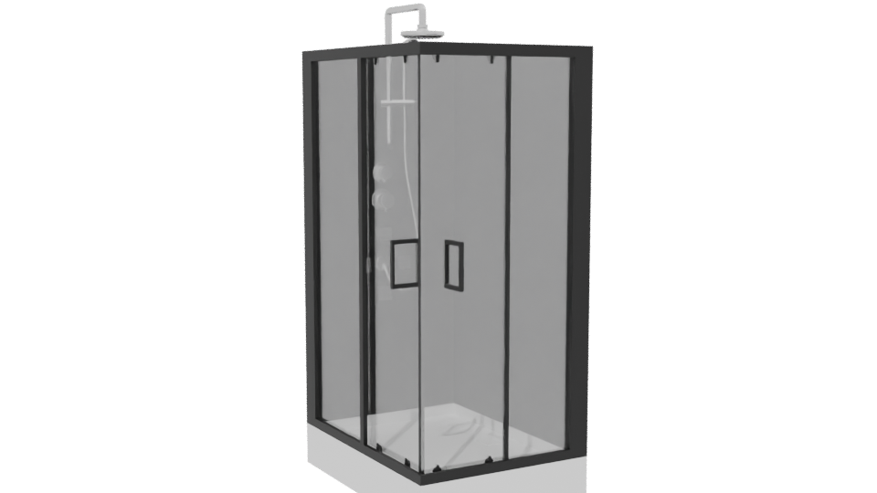Stylish Shower Enclosure 3D Model - Professional 3D Model Render 13